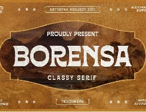 Borensa font