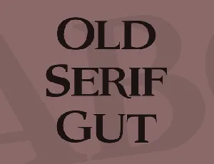 Old Serif Gut font