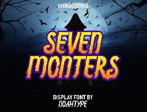 Seven Monsters font