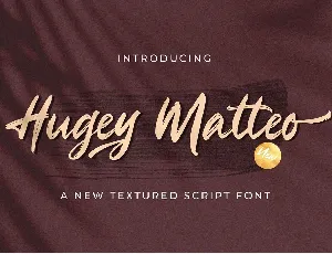 Hugey Matteo font