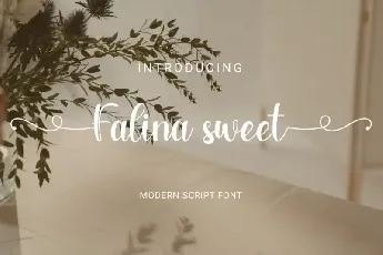 Falina sweet Calligraphy font