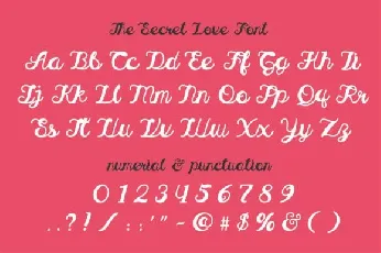 The Secret Love font