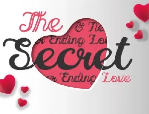 The Secret Love font