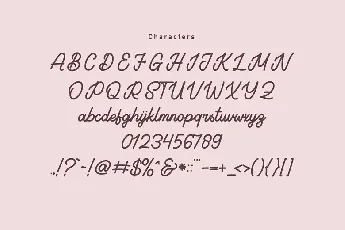 Holiday Maria font