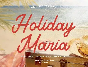 Holiday Maria font