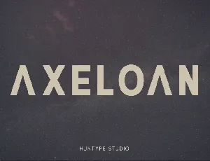 Axeloan font