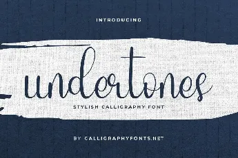 Undertones Demo font