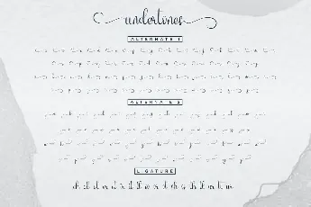 Undertones Demo font