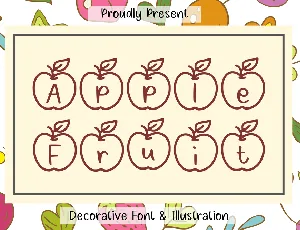 Apple Fruit font