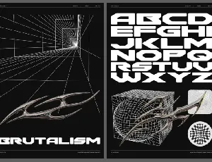 Y2K Brutalism font