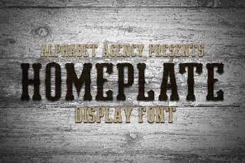 Homeplate font