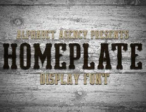 Homeplate font