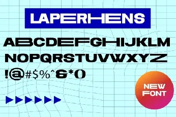 Laperhens font