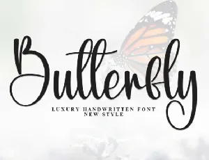 Butterfly Script Typeface font