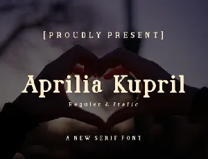 Aprilia Kupril font