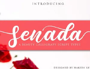 Senada Calligraphy font