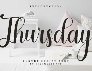 Trusday font