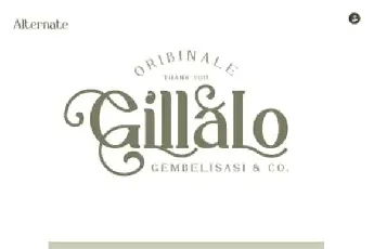 Gillalo Serif font