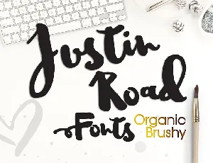 Justin Road Free font