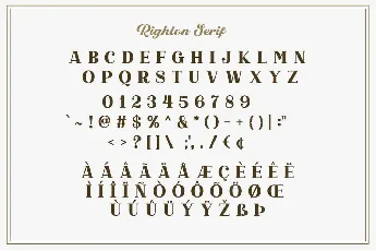 Righton font