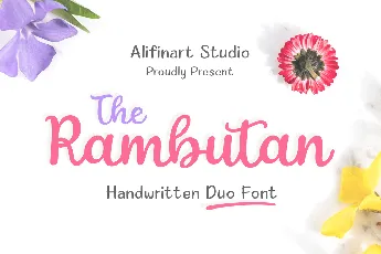 The Rambutan font