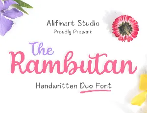 The Rambutan font