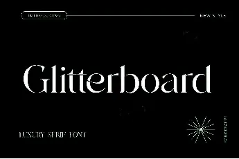 Gliterboard font