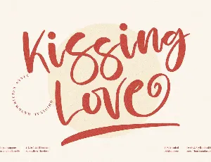Kissing Love font