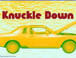 Knuckle Down font