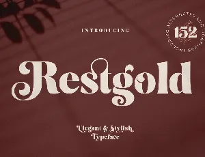 Restgold font