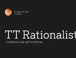 TT Rationalist Family font