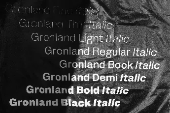 Gronland Family font