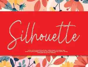 Silhouette Script font