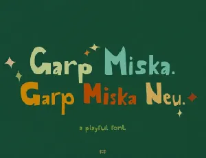 Garp Miska font