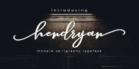 Hendryan font