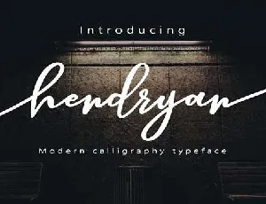 Hendryan font