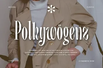 Polkywogenz font