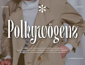 Polkywogenz font