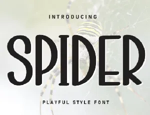 Spider Display font