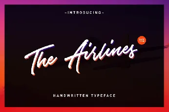 Airlines Script Free font