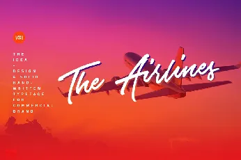 Airlines Script Free font