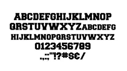 NFL font