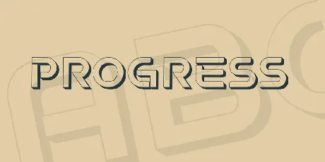 Progress font