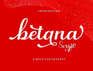 Betana Script font