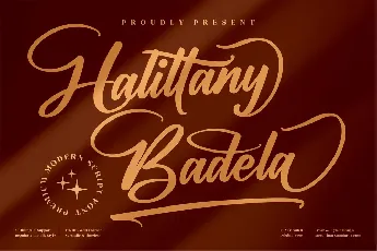 Halittany Badela font