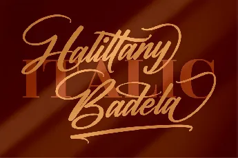 Halittany Badela font