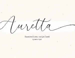 Auretta font