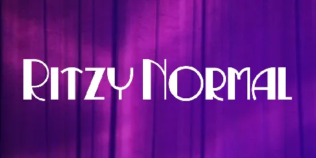 Ritzy Normal font