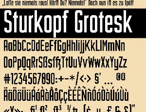 Sturkopf Grotesk font