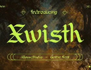 Xwisth font